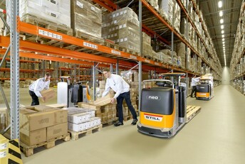 The STILL iGo neo CX 20 is a permanent planning factor for medium and large order-picking jobs when order-picking goods in the order-picking warehouse operated by L.I.T Lager & Logistik.
